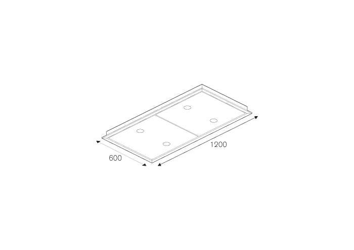 120 cm Built-in Insert, 1 motor | Bertazzoni
