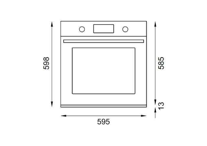 60cm Electric Pyro Built-in Oven, TFT display | Bertazzoni