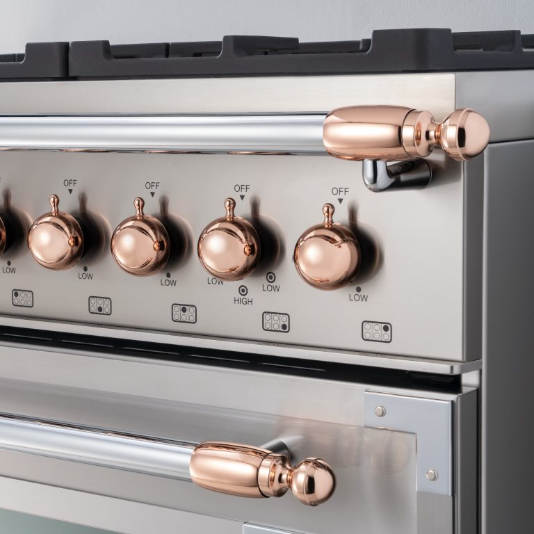 Copper décor set for Cooker and Hood | Bertazzoni - Copper