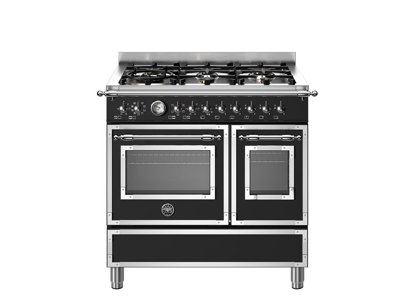 90 cm 6-burner electric double oven | Bertazzoni - Nero Matt