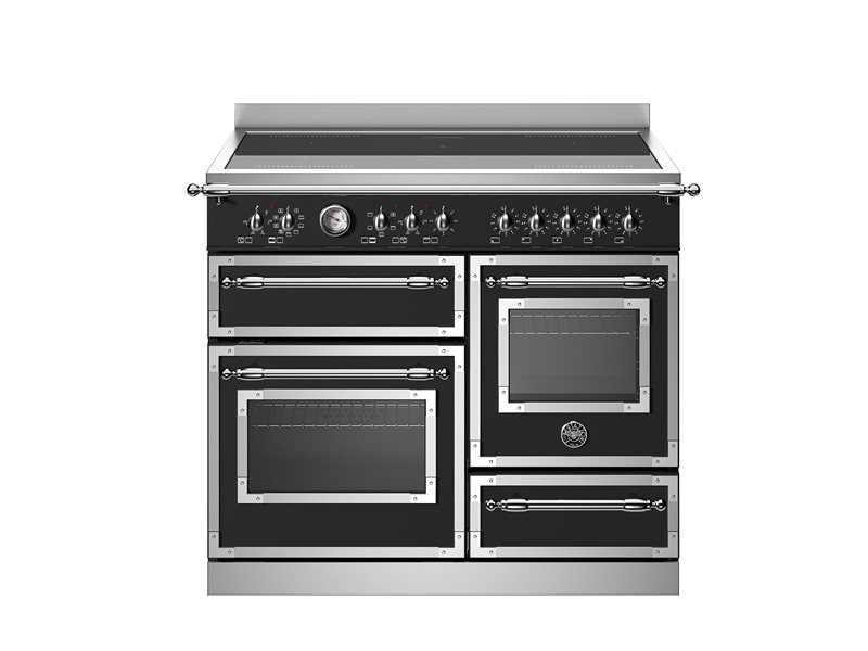100 cm induction top, electric triple oven | Bertazzoni - Nero Matt
