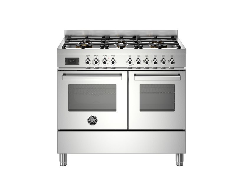100 cm 6 burner electric triple oven | Bertazzoni - Stainless Steel