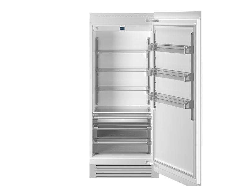 90 cm Built-in Refrigerator Column Panel Ready | Bertazzoni - Panel Ready
