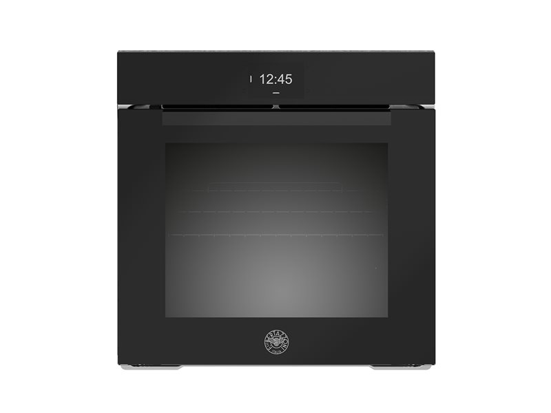 60 cm Electric Pyro Built-in Oven, TFT display, total steam | Bertazzoni - Black glass