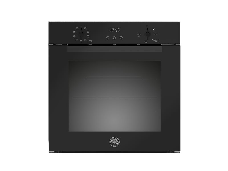 60cm Electric Built-in oven LED display | Bertazzoni - Black glass