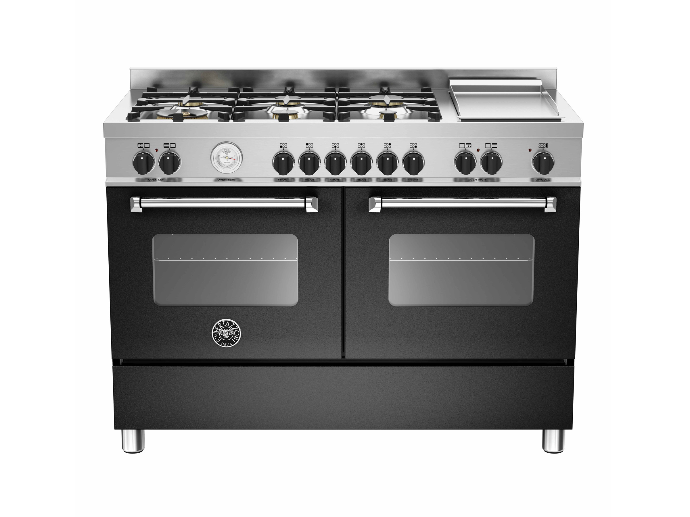 120 cm 6-burners+griddle, eletric double oven | Bertazzoni